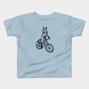 SEEMBO Fox Cycling Bicycle Bicycling Cyclist Biking Fun Bike Kids T-Shirt